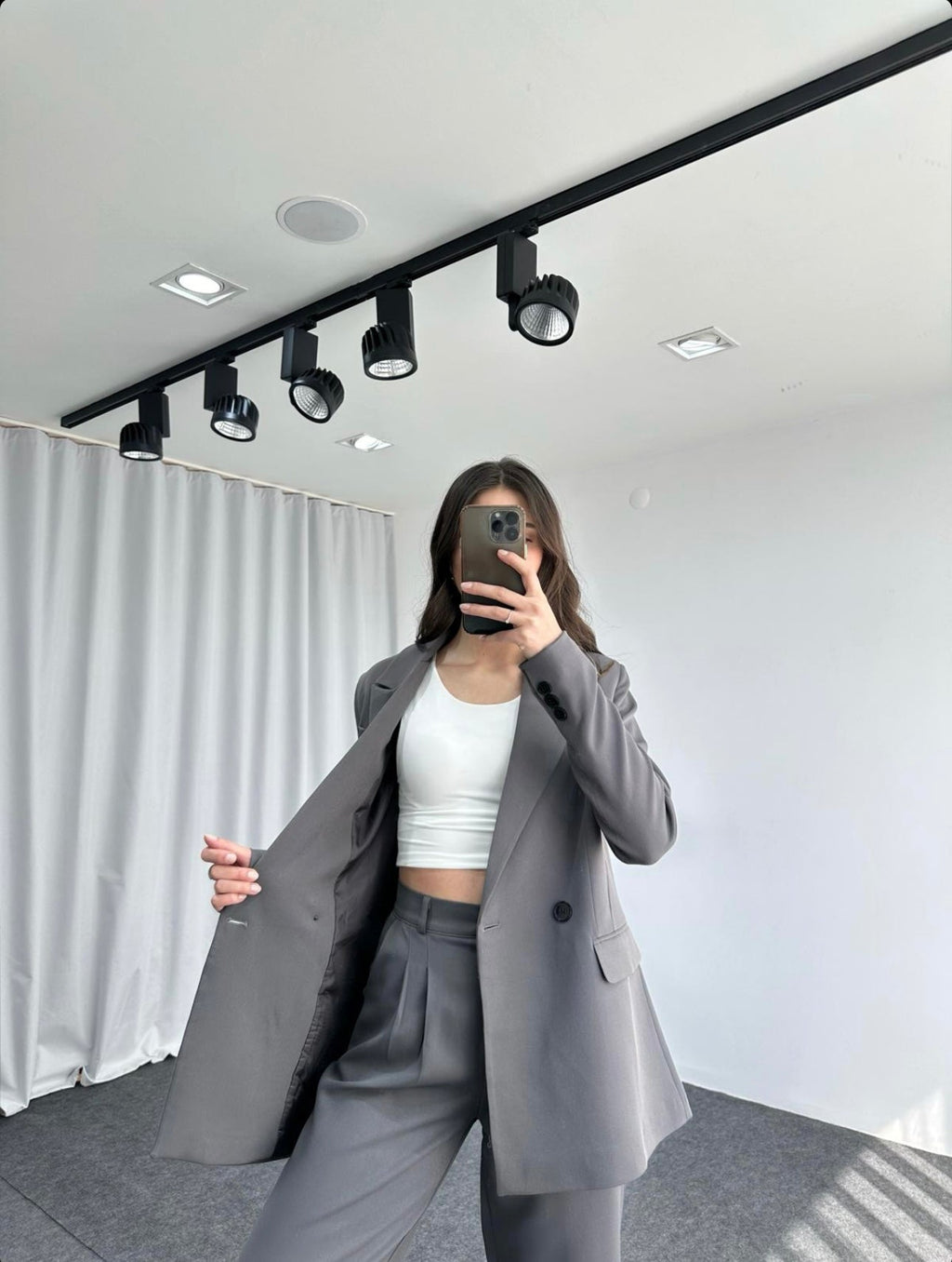 Ensemble NOLKE en coton - Gris foncé