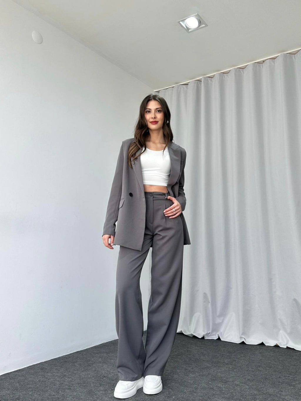 Ensemble NOLKE en coton - Gris foncé