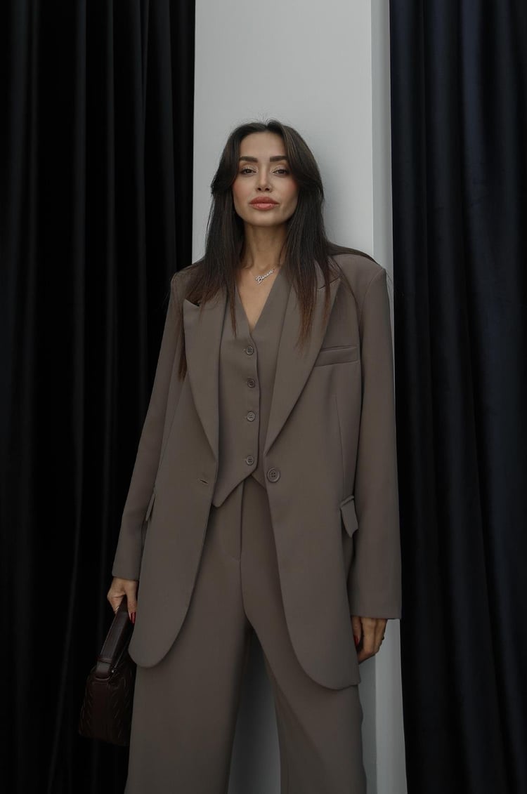 Ensemble Costume MINUT - Taupe