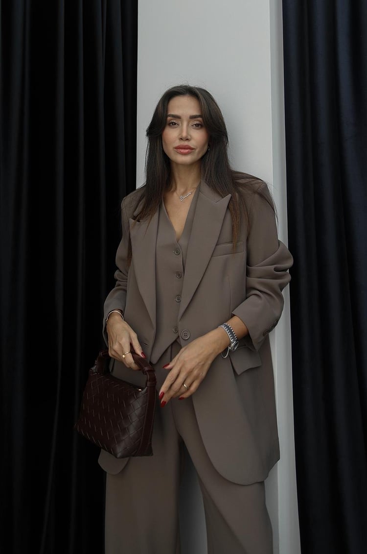 Ensemble Costume MINUT - Taupe